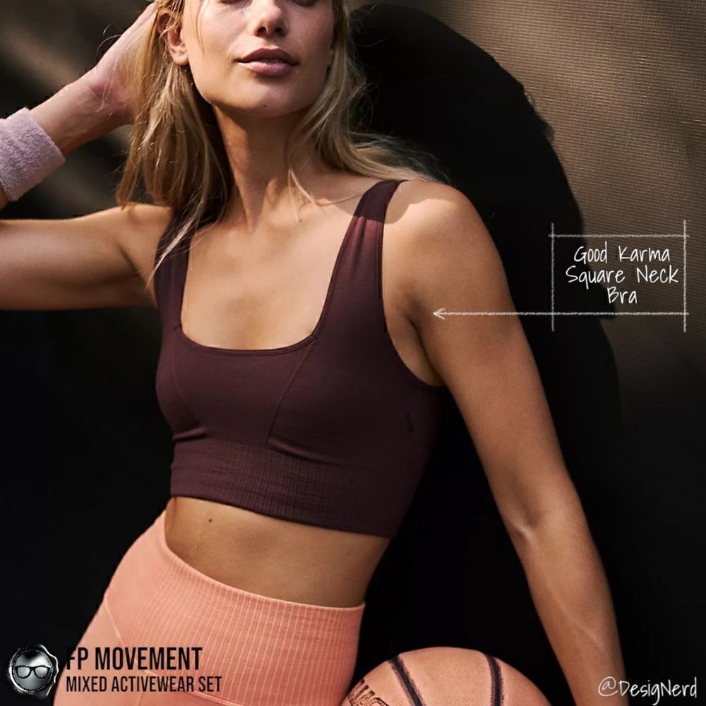 FP MOVEMENT SET: GOOD KARMA SQUARE NECK BRA + BIKE SHORTS + HAPPINESS RUNS CROP - Picture 5 of 16